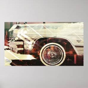 city car shaped poster