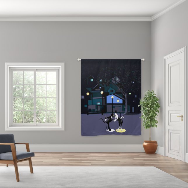 City Cats theatre poster Blackout Curtains (Wide)