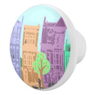 City Ceramic Knob
