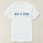City Chic Maid of Honor T-Shirt<br><div class="desc">City Chic Maid of Honor Tshirt</div>