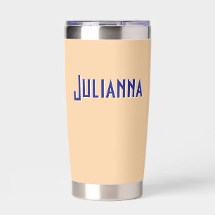 City Chic Pale Orange Bridesmaid Travel Insulated Tumbler