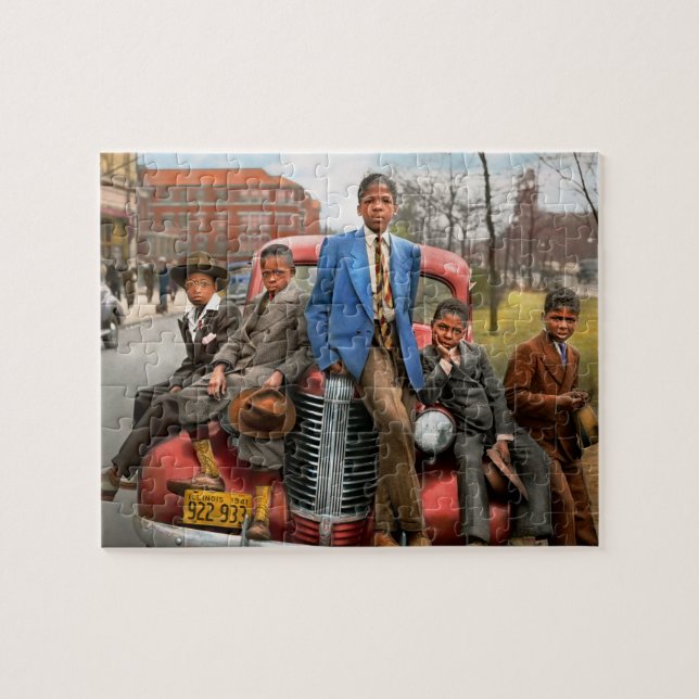 City - Chicago, IL - Me and the boys 1941 Jigsaw Puzzle (Horizontal)