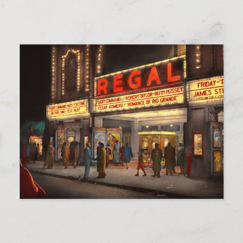 City _ Chicago IL _ Nightlife at the Regal Theater Postcard