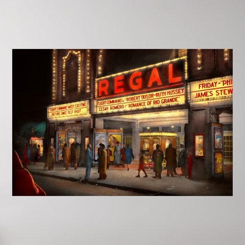 City _ Chicago IL _ Nightlife at the Regal Theater Poster