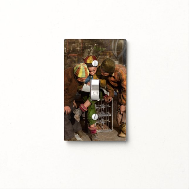 City - Chicago, IL - Sharing a story 1941 Light Switch Cover (In Situ)
