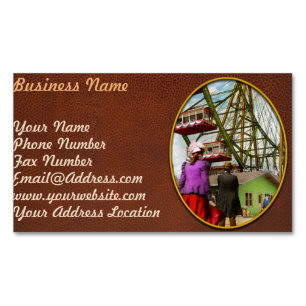 City - Chicago,IL - The first Ferris Wheel 1893 Business Card Magnet