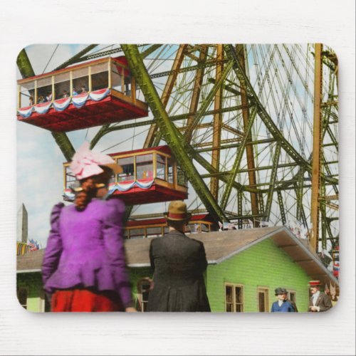 City _ ChicagoIL _ The first Ferris Wheel 1893 Mouse Pad