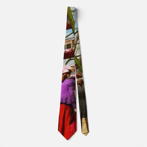 City _ ChicagoIL _ The first Ferris Wheel 1893 Neck Tie