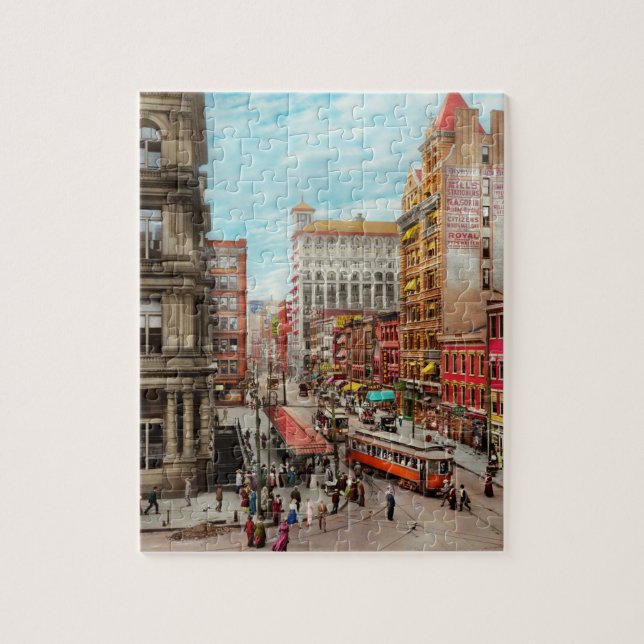 City - Cincinnati, OH - Queen city 1915 Jigsaw Puzzle (Vertical)