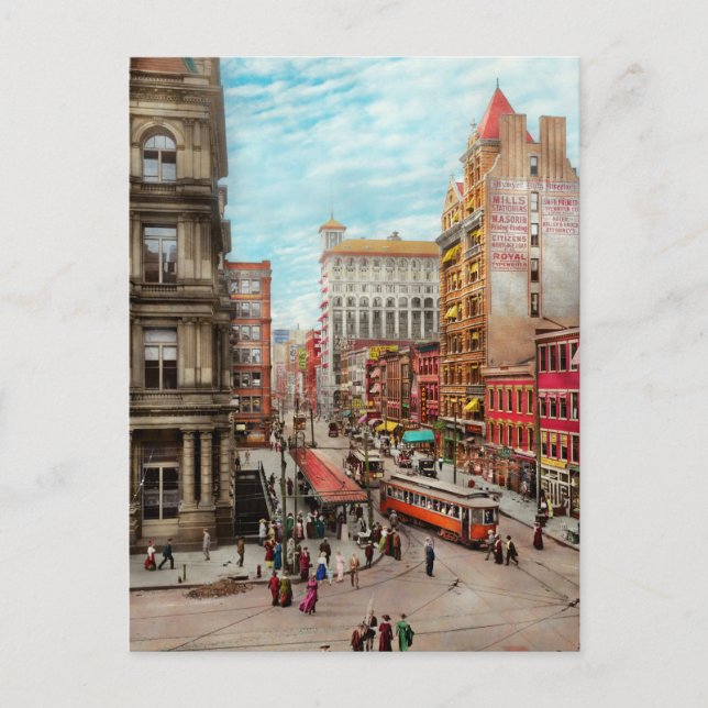 City - Cincinnati, OH - Queen city 1915 Postcard (Front)