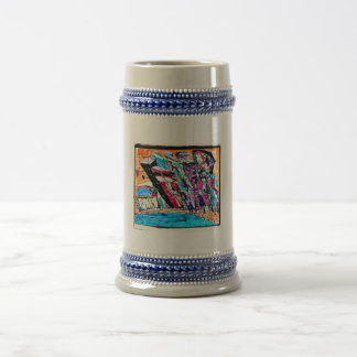 city colors beer stein