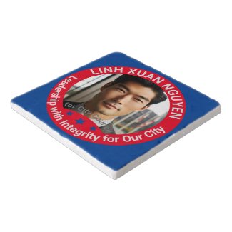 City Council Election Custom Photo Campaign Trivet