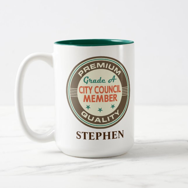 City Council Member custom Two-Tone Coffee Mug (Left)