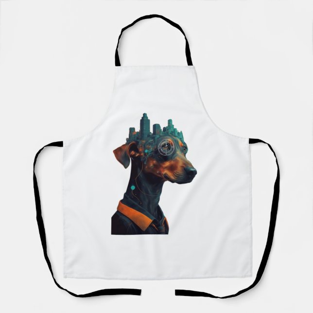 City dachshund Classic T-Shirt Apron (Front)