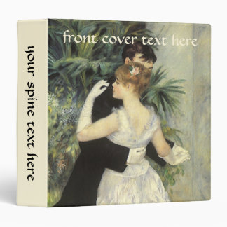 City Dance by Pierre Renoir, Vintage Fine Art 3 Ring Binder