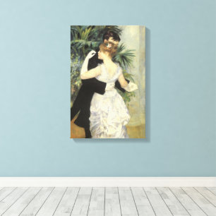 City Dance by Pierre Renoir, Vintage Fine Art Canvas Print