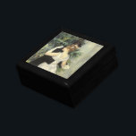 City Dance by Pierre Renoir, Vintage Fine Art Jewelry Box<br><div class="desc">City Dance (1883) by Pierre Renoir is a vintage impressionism fine art love and romance portrait painting. The fancy newlyweds are dressed in a dapper tuxedo and an elegant gown. The bride and groom are ballroom dancing for their first romantic dance on their wedding day. About the artist: Pierre-Auguste Renoir...</div>
