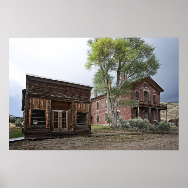 CITY DRUG STORE and HOTEL MEADE - BANNACK MONTANA Poster (Front)