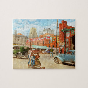 City - Durham, NC - Kids will be kids 1940 Jigsaw Puzzle