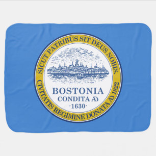 City Flag of Boston (Massachusetts) Baby Blanket