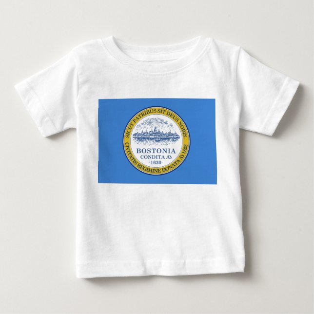 City Flag of Boston (Massachusetts) Baby T-Shirt (Front)