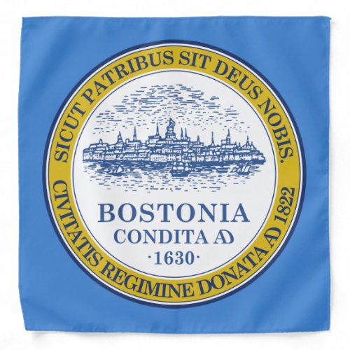 City Flag of Boston Massachusetts Bandana