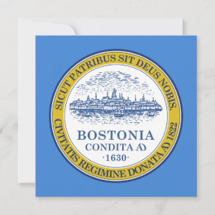 City Flag of Boston (Massachusetts) Card