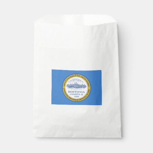 City Flag of Boston Massachusetts Favor Bag