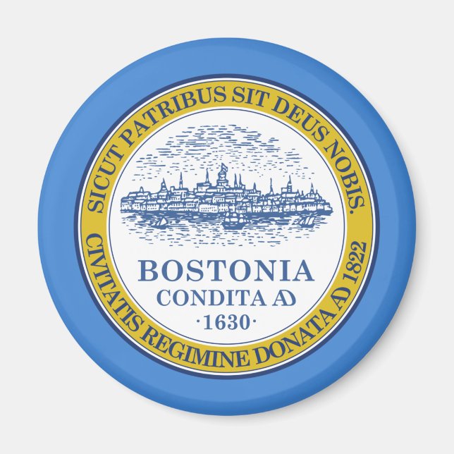 City Flag of Boston (Massachusetts) Magnet (Front)