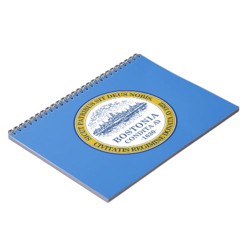 City Flag of Boston Massachusetts Notebook