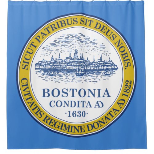 City Flag of Boston Massachusetts Shower Curtain