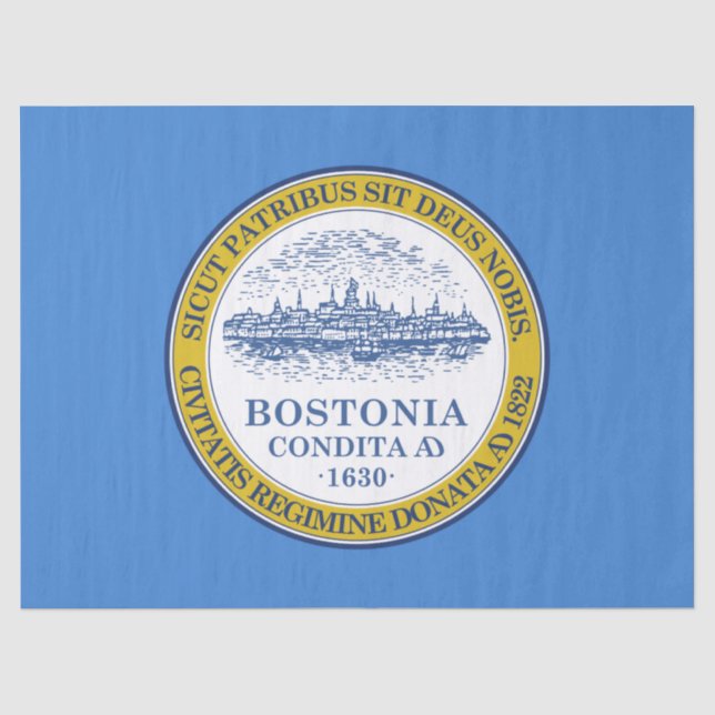 City Flag of Boston (Massachusetts) Tissue Paper (Front)