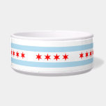 City Flag of Chicago (Illinois)<br><div class="desc">This design features the civil flag of Chicago, which consists of two light blue horizontal bars, or stripes, on a white background. The city of Chicago, is the most populous city in the U.S. state of Illinois, and one of the most populous cities in the entire United States; it is...</div>