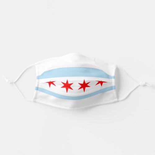 City Flag of Chicago Illinois Adult Cloth Face Mask