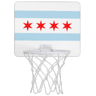 City Flag of Chicago (Illinois) Mini Basketball Hoop