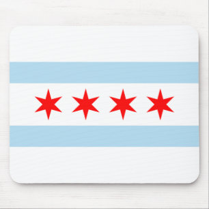 City Flag of Chicago (Illinois) Mouse Pad