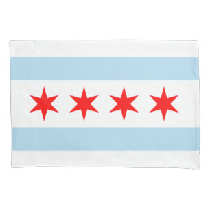 City Flag of Chicago (Illinois) Pillow Case
