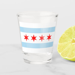 City Flag of Chicago (Illinois) Shot Glass