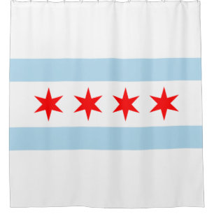 City Flag of Chicago (Illinois) Shower Curtain