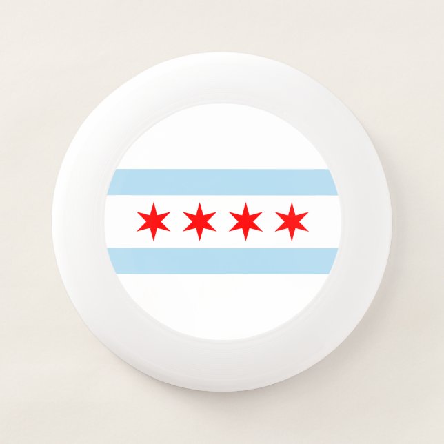 City Flag of Chicago (Illinois) Wham-O Frisbee (Front)
