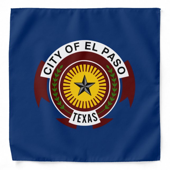 City Flag of El Paso (Texas) Bandana (Front)
