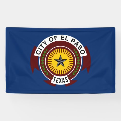 City Flag of El Paso Texas Banner