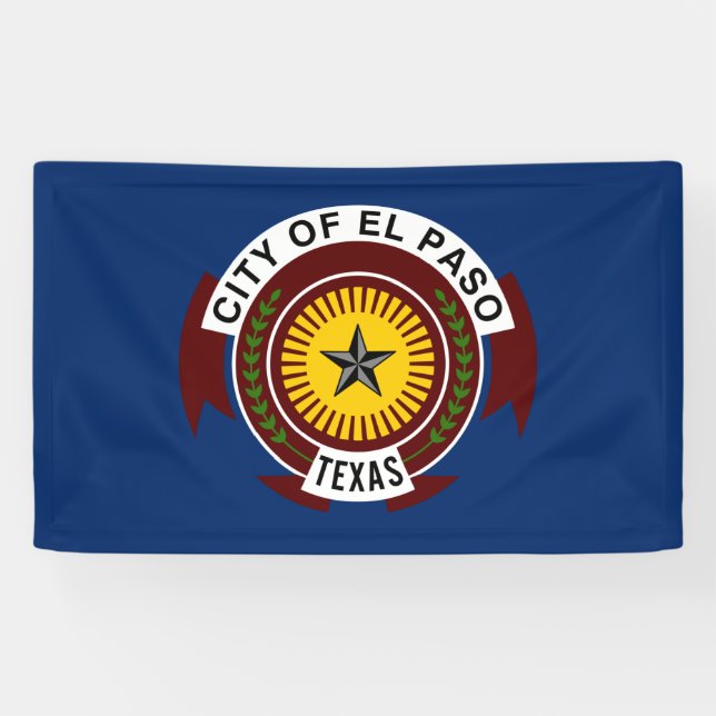 City Flag of El Paso (Texas) Banner (Horizontal)