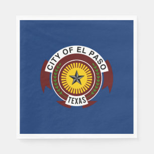 City Flag of El Paso (Texas) Napkins