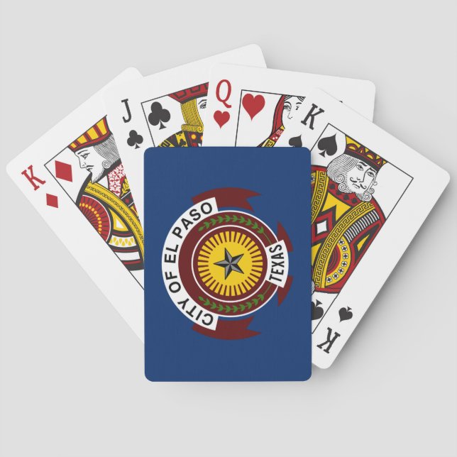 City Flag of El Paso (Texas) Poker Cards (Back)