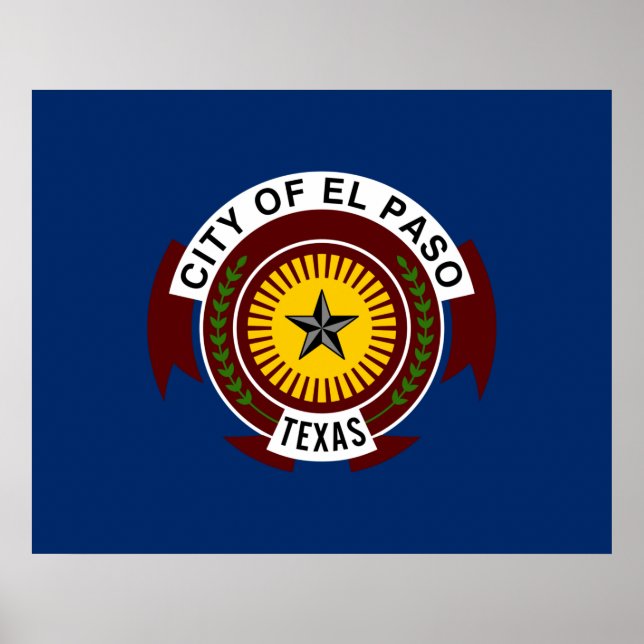 City Flag of El Paso (Texas) Poster (Front)