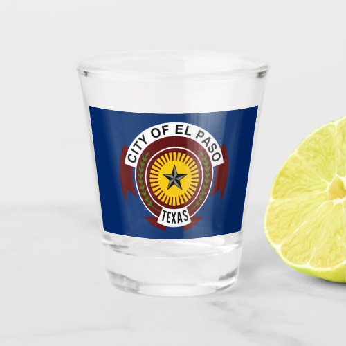 City Flag of El Paso Texas Shot Glass