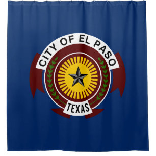 City Flag of El Paso (Texas) Shower Curtain