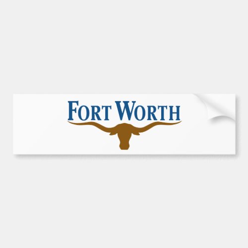 City Flag of Fort Worth Texas Bumper Sticker
