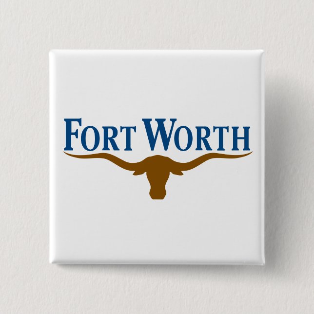City Flag of Fort Worth (Texas) Button (Front)